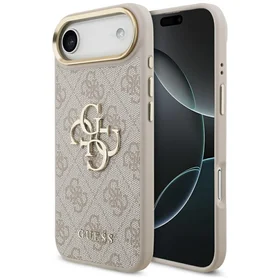 Guess 4G Charms Collection Magnetinis dėklas telefonui iPhone 17 Pro - rudas