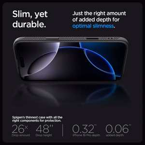 Spigen Liquid Air "T" Magnetinis dėklas telefonui iPhone 16 Pro - matinė juoda