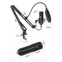 ART condenser microphone on a boom with a diaphragm AC-03 black