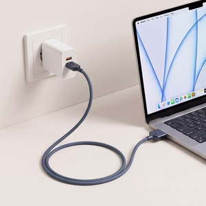 Tech-Protect MMC01 Ultraboost USB-C / MagSafe 3 140W 300cm laidas, skirtas MacBook, tamsiai mėlynas
