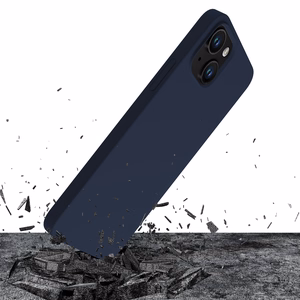 3mk silikoninis dėklas telefonui iPhone 15 Plus - tamsiai mėlynas