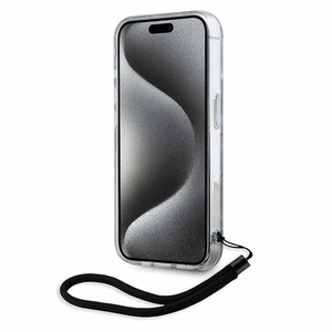 Karl Lagerfeld zebras su virvele dėklas telefonui iPhone 15 Pro Max - violetinė