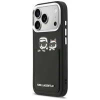 KARL LAGERFELD case for IPHONE 17 Pro Max KLHCP17X6PCSPKCK (PU W/ K&C Print & Pocket) black