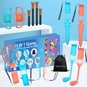 Nintendo Switch 15-in-1 šeimos priedų paketas 2 - Oranžinis ir mėlynas rinkinys
