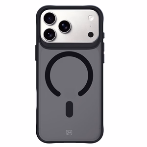 3mk Smoke Magnetinis dėklas telefonui iPhone 17 Pro - juodas pusiau skaidrus