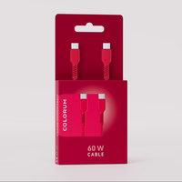 COLORUM laidas USB-C - USB-C 1,8m 3A CK60-CC-02 xMagenta