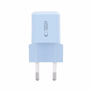 Tech-Protect NCM25 USB-C PD 25W sieninis įkroviklis - mėlynas
