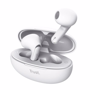 Trust Yavi Bluetooth TWS belaidės į ausis įdedamos ausinės su ENC, baltos