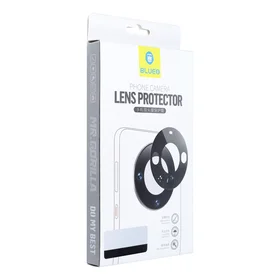 5D Mr. Monkey Armor kameros stiklas (karštas lenkimas) - Samsung Galaxy S24 Plus / S25 Plus juodas