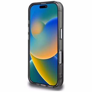 Karl Lagerfeld IML Aquarelle Choupette & Logo iPhone 16 deklas - juodas