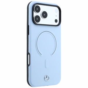 Mercedes 3D MagSafe odinis dėklas, skirtas iPhone 18 Pro Max / 17 Pro Max, mėlynas