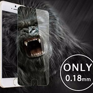 Grūdintas stiklas Gorilla 0.18mm Apple iPhone 6 Plus/6S Plus juodas bulk