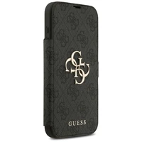 Guess Book 4G Metal Logo dėklas telefonui iPhone 17 Pro Max - juodas