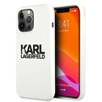 Karl Lagerfeld silikoninis dėklas telefonui su Stack Logo iPhone 13 Pro / 13 6.1" - baltas