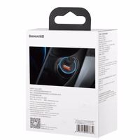 Automobilinis įkroviklis Baseus "Golden Contactor" pilkas 40W (1xPD / 1xQC3.0) + "Type-C / Lightning" 100cm laidas