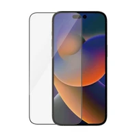 PanzerGlass Ultra-Wide Fit antibakterinis grūdintas stiklas su atspindžių filtru ir pozicionieriumi iPhone 14 Pro Max telefonui