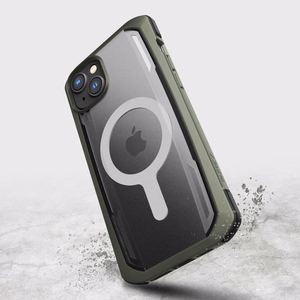 Raptic X-Doria Apsauginis dėklas iPhone 14 Plus su Magnetine šarvuota danga žalia