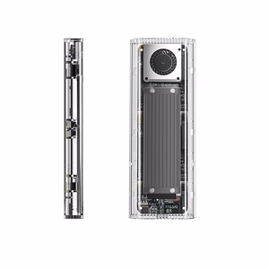 Orico TCM2-G20 M.2 NVME USB-C 3.2 20Gb/s diskų įrenginys - sidabrinis/skaidrus
