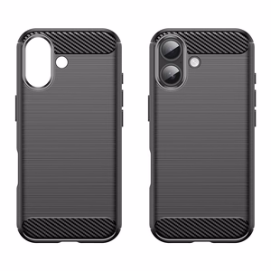 Carbon dėklas telefonui iPhone 17 - juodas