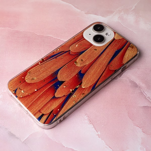 Gold Glam dėklas telefonui iPhone 11 oranžinis