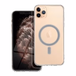 CLEAR MAG COVER magnetinis dėklas telefonui, suderinamas su MagSafe, skirtas IPHONE 11 Pro Max, skaidrus