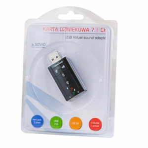 Savio AK-01 garso plokštė 7.1 kanalų USB
