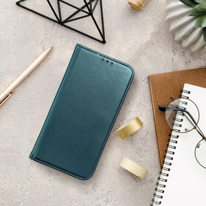 Atverčiamas dėklas Samsung A27 Smart Magneto, tamsiai žalias