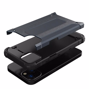 Hybrid Armor dėklas iPhone 14 Plus šarvuotas hibridinis dėklas juodas