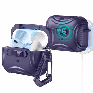 ESR Cyber FlickLock MagSafe deklas AirPods Pro 3 - Violetinis