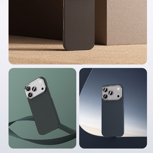 Benks Magnetic Armor Tint Kevlar 1000D (A069) Iphone 17 Pro mėlynas