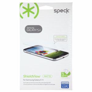 Speck ShieldView matinės apsauginės ekrano plėvelės, skirtos Samsung Galaxy S4, 3 vnt.