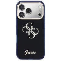 Guess IML 4G Script Metal case for iPhone 17 Pro Max - blue