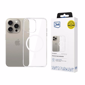 3mk Skaidrus Magnetinis dėklas Apple iPhone 15 Pro Max - skaidrus
