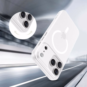 Tech-Protect MagSlim Magnetinis dėklas telefonui iPhone 17 Pro - matinė balta