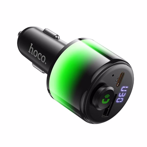 Car ransmiter bluetooth Hoco 2 x USB A + USB C QC3.0 PD 42W E166 black