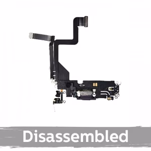 Įkrovimo jungtis suderinama su iPhone 14 Pro su šleifu / sidabrinė / (100% originali / naudota)