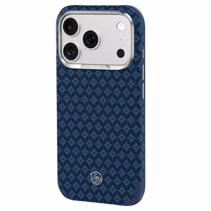 Mėlynas „Benks Magnetic Armor Grid Edge X9“ kevlaro dėklas su metaliniu rėmeliu (C.K.FL.AP.BE.X073), skirtas iPhone 18 Pro Max / iPhone 17 Pro Max