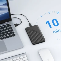 "Orico 25PW1C-C3" 2,5 colių HDD/SSD USB-C 3.1 6Gb/s diskinis kaupiklis - juodas