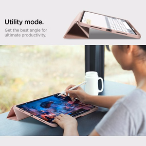 Spigen Urban Fit dėklas iPad Pro 11 colių 5 / 6 / 2024-2025 rožinis