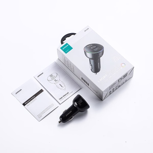 Joyroom automobilinis įkroviklis 70W su 3 jungtimis: USB, 2 x USB-C juodas (JR-CL26)