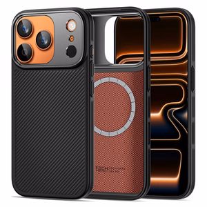 Tech-Protect Kevlar Aramid MagSafe dėklas iPhone 17 Pro juodas