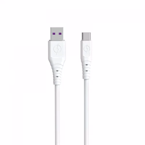 USB laidas Dudao TGL3L, baltas, Type-C, 100 cm (iki 6A)
