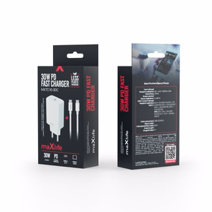 Maxlife MXTC-10-30C PD QC charger 1x USB-C 30W white + USB-C - USB-C cable 60W