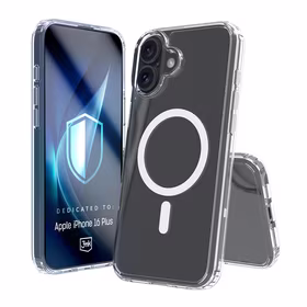 3mk Armor MagCase dėklas telefonui iPhone 16 Plus - skaidrus
