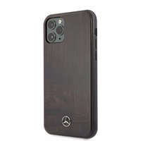 Mercedes Wood Line Rosewood dėklas iPhone 11 Pro - rudas
