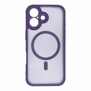 FULL MATTE MAG COVER dėklas telefonui suderinamas su Magnetiniu įkrovimu IPHONE 17 violetinė