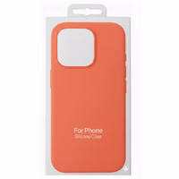 Dėklas "TM MagSafe Silicone" iPhone 13 / Persikinis /