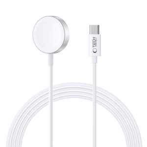 Tech-Protect UltraBoost Magnetic Inductive Charger with USB-C Connector for Apple Watch 1.2m - White