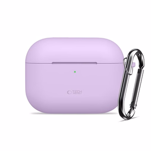 "Tech-Protect" silikoninis dėklas su kabliuku, skirtas "AirPods Pro" - violetinis