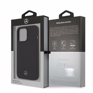Mercedes Silikoninė Linija Magnetinis dėklas iPhone 13 Pro / iPhone 13 - juodas